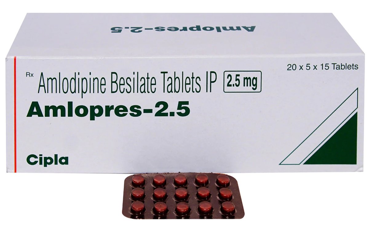 #Amlopres Tablets (#GenericAmlodipine )  Manufactured By  Cipla Limited, India are used  to  treat  #highbloodpressure  (#hypertension   by  itself  or  together with other medicines Also relieve chronic stable angina (#chestpain )    clearskypharmacy.biz/amlopres-amlod…