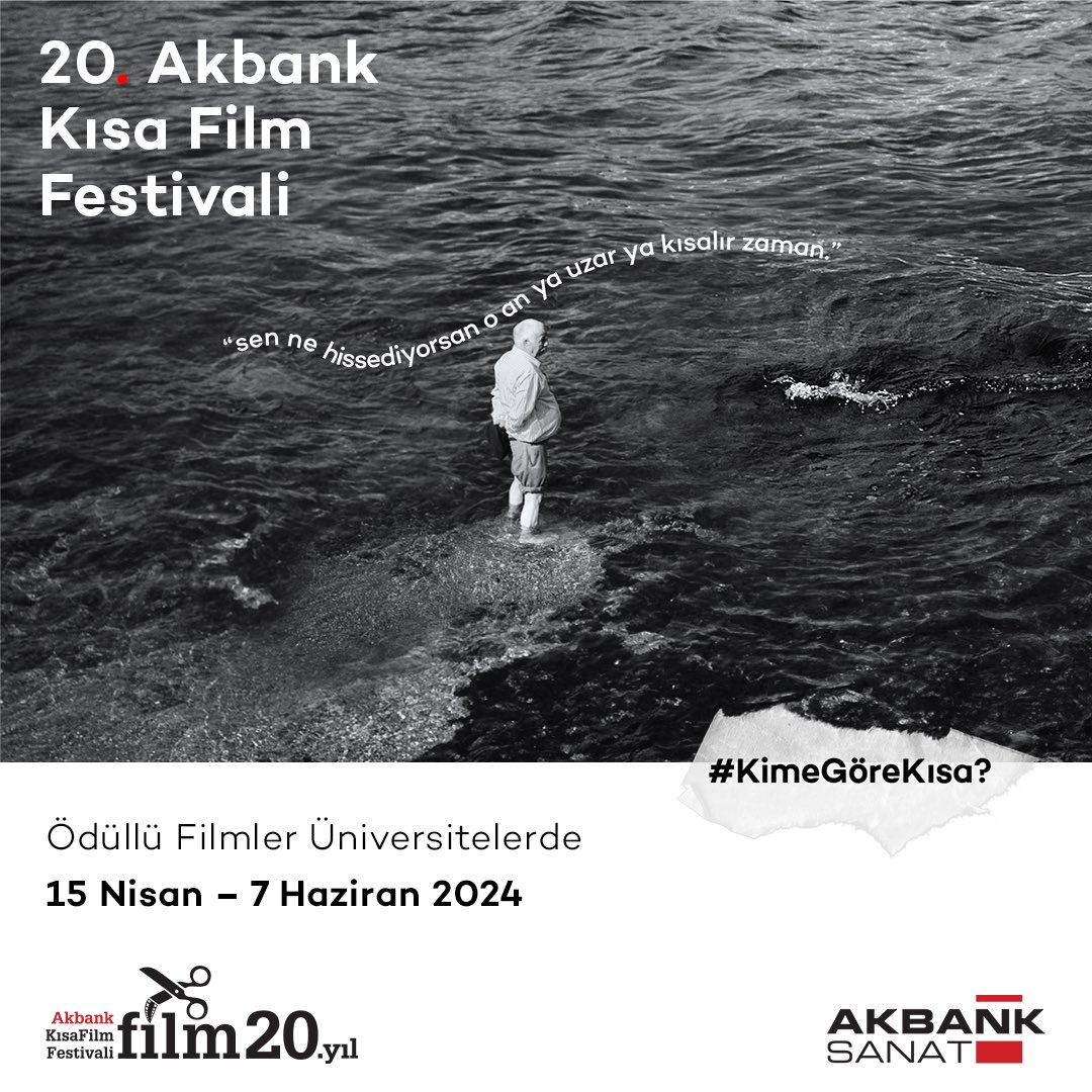 20. Akbank Kısa Film Festivali’nin ödüllü filmleri üniversitemizde! Fimleri D-02 Salonumuzda, 14.00 ve 17.00 seanslarında ücretsiz olarak izleyebilirsiniz. Festival hakkında detaylı bilgi için: akbankkisafilmfestivali.com ve akbanksanat.com adreslerini ziyaret edebilirsiniz.