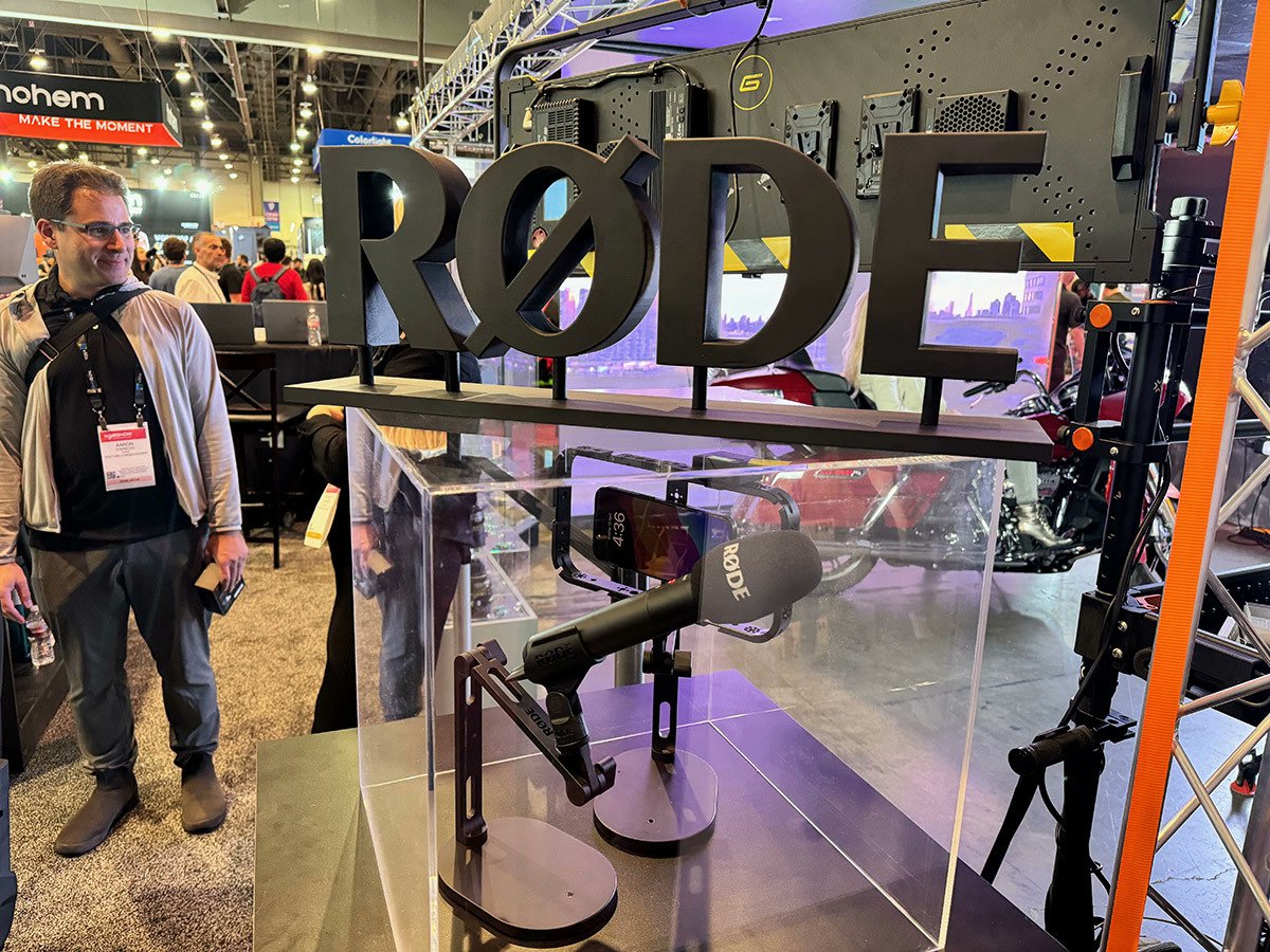 @rodemics has announced three brand-new products at the 2024 NAB Show in Las Vegas, directly appealing to mobile content creators and reporters. The Interview PRO is a broadcast-quality wireless handheld microphone for use with Røde wireless systems.