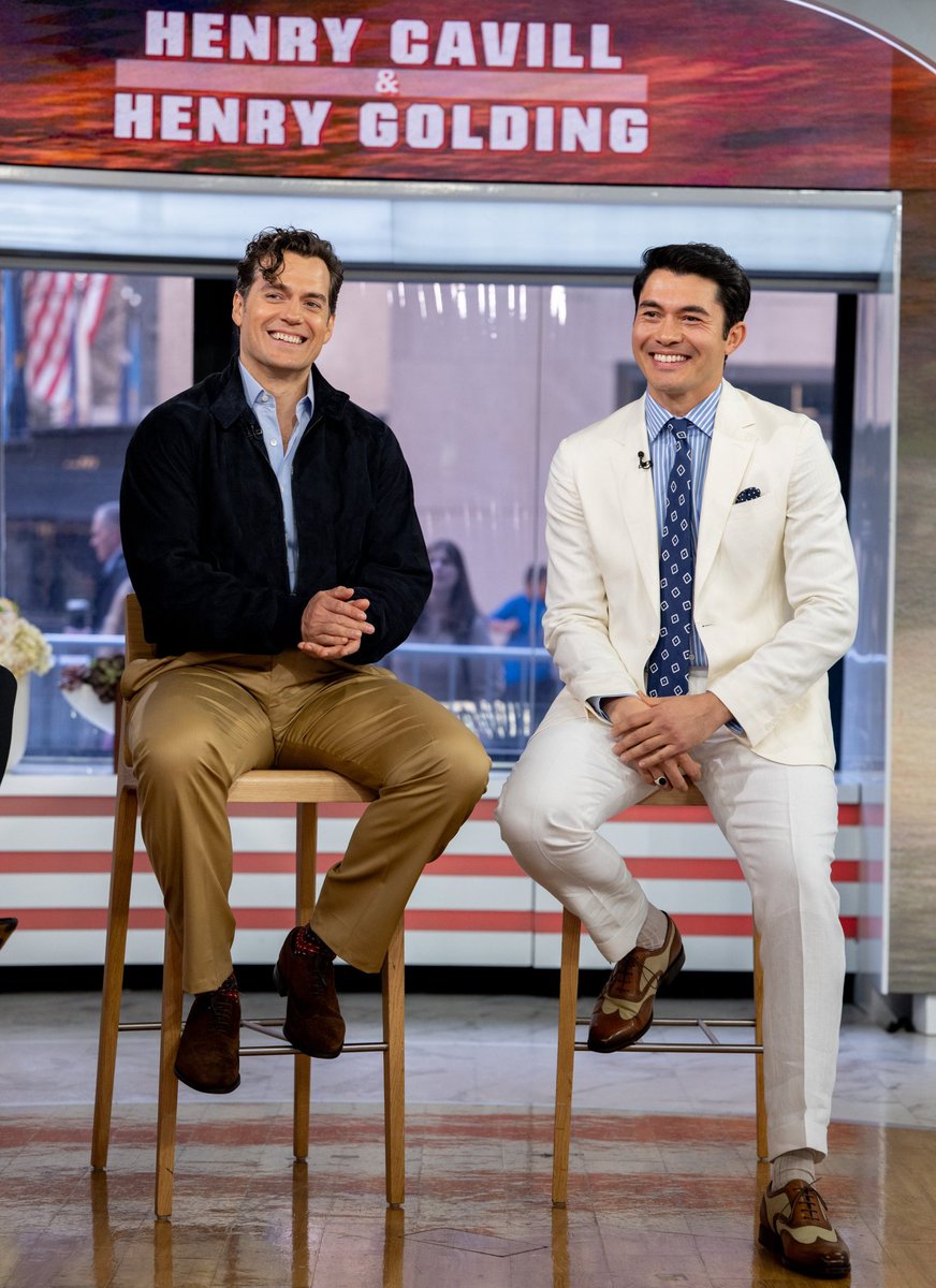 DADDY to the second power.
#HenryCavill & #HenryGolding at @TODAYshow