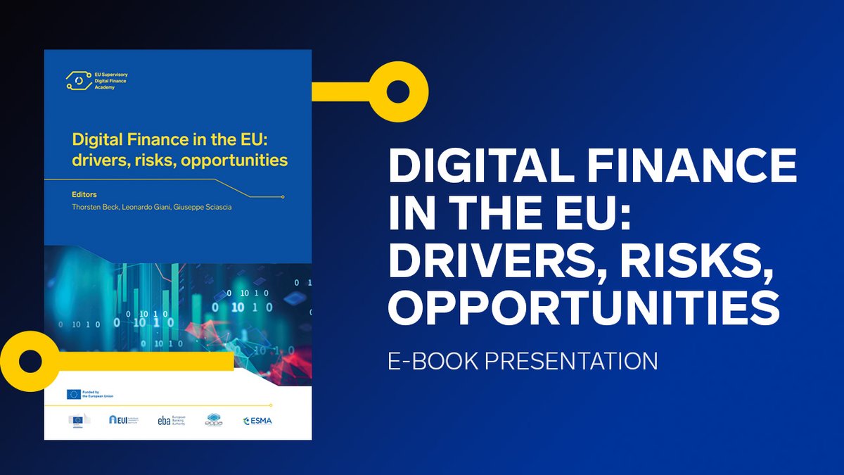 📣 Did you miss the presentation of '#Digital #Finance in the EU: drivers, risks, opportunities'? Here's your chance to watch it and hear insights on comprehensive publication directly from the voices of its editors 📽 Watch bit.ly/3W7jvdw 📘 Read bit.ly/3xg6uEa