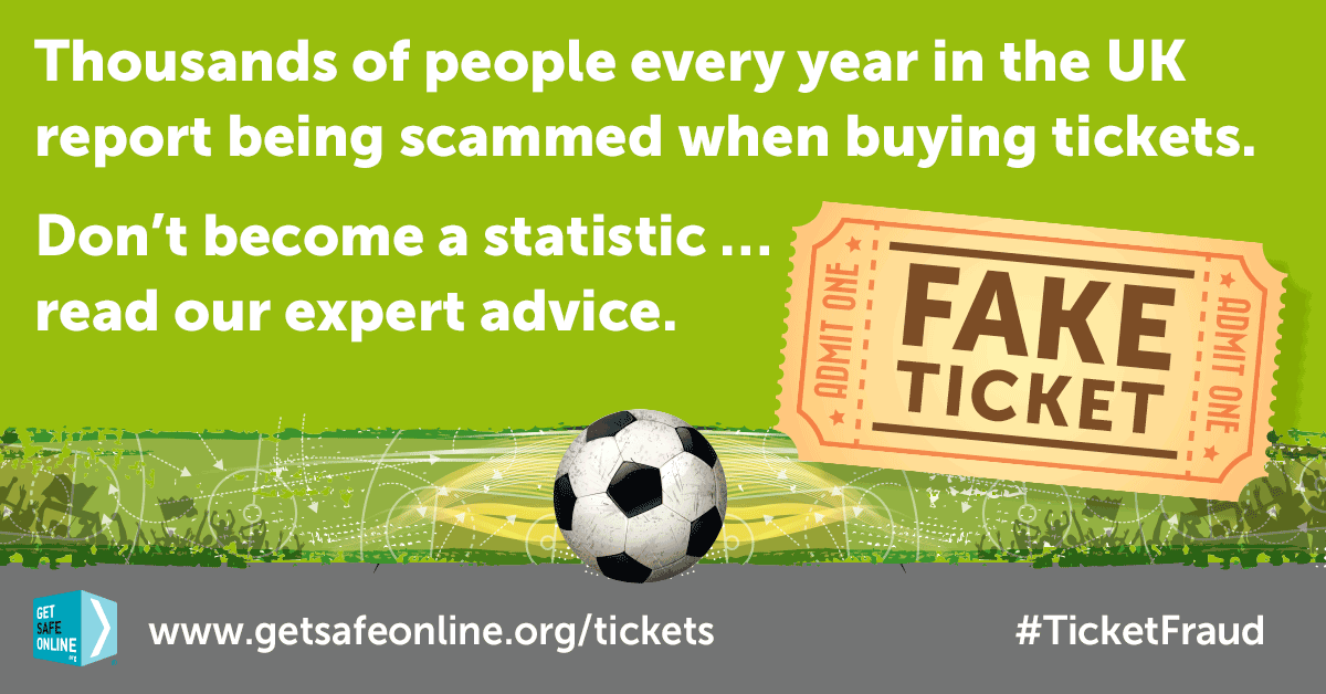 📢Before buying tickets online, check that the website is genuine (enter the address yourself, not from a link) and secure (‘https’ and a locked padlock) and log out when you’re done. 👉You can check the site at getsafeonline.org/checkawebsite #TicketFraud #Tickets @GetSafeOnline