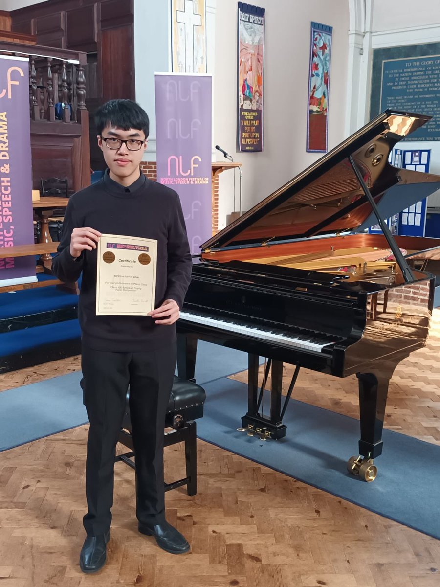 Well done to year 12 pupil Melvin for his outstanding performances at the Blackburn #MusicFestival and the Emanuel Trophy #Piano Competition! Melvin clinched first prize in the Open Class at the Blackburn Music Festival and was runner-up at the Emanuel Trophy Piano Competition.