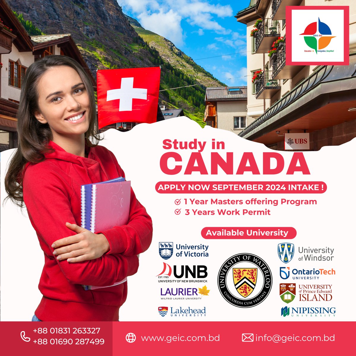 Study in Canada With top ranked university in Canada for master’s program. #study #studyabroad #studyabroadlife #studymotivation #studyincanada #studyinCANADA2024 #studyincanada📷 #studyincanadanow
