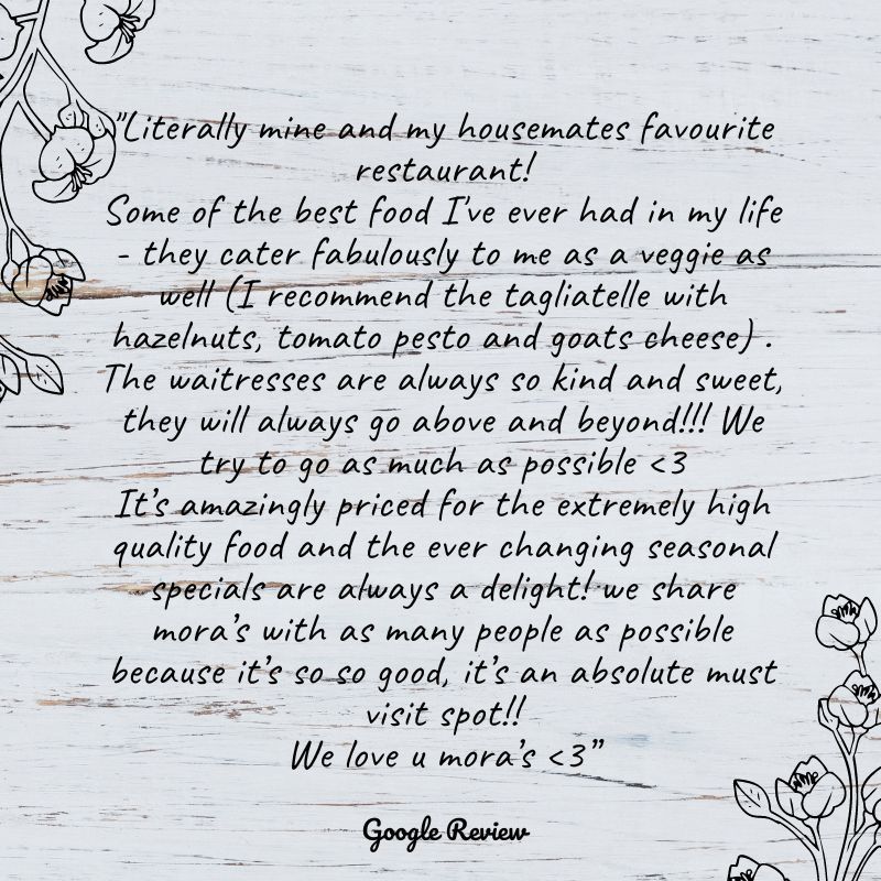 mora_restaurant's tweet photo. This is probably the sweetest review we've ever received. Thank you so much, we are chuffed! ❤️
#GoogleReview #5starReview #amazingreview #loveyourjob #londonrestaurants #eatlocal #eatitalian #lovelocal #moraitalianrestaurant #tasteofgoodingredients #leytonstonefood https://t.co/DrvH6zG94z