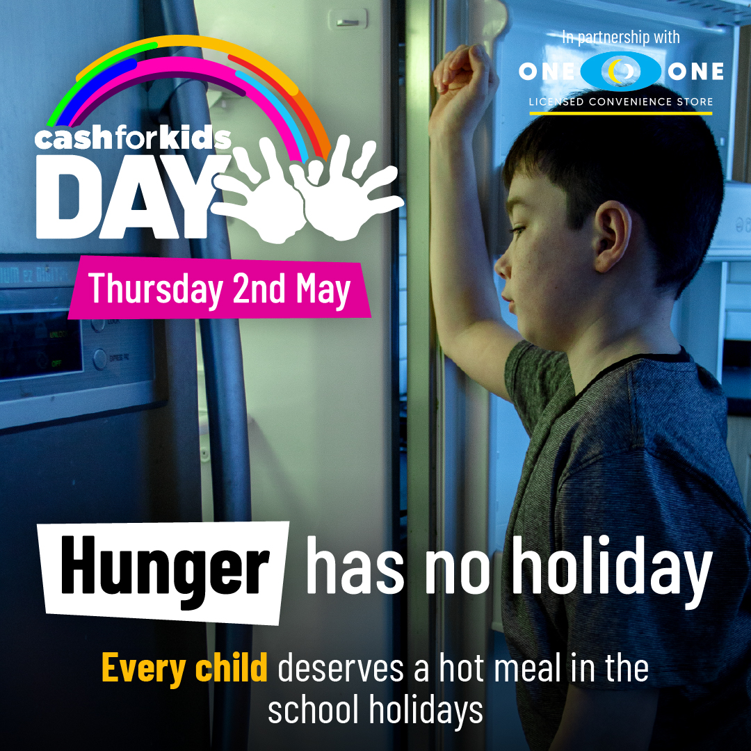 The holidays should be a fun time for families, but many parents do not know where their child’s next meal will come from. Help us to alleviate this anxiety by supporting Cash for Kids Day on Thursday 2nd May. planetradio.co.uk/clyde/charity/… Sponsored by One o One Convenience ❤