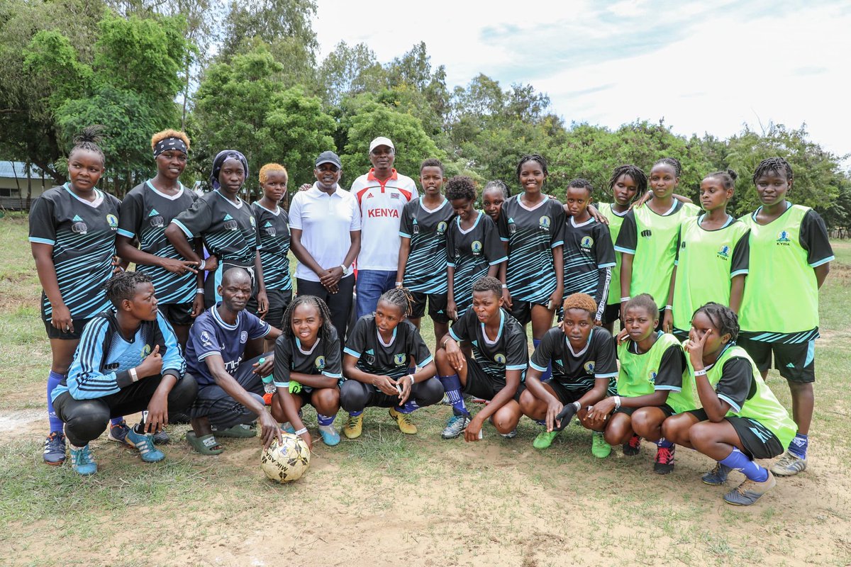 Makueni Women Footballers at the KYISA Games in Kilifi. The team is currently taking on Siaya in their Round Robin opening match. Makueni is the defending champions.