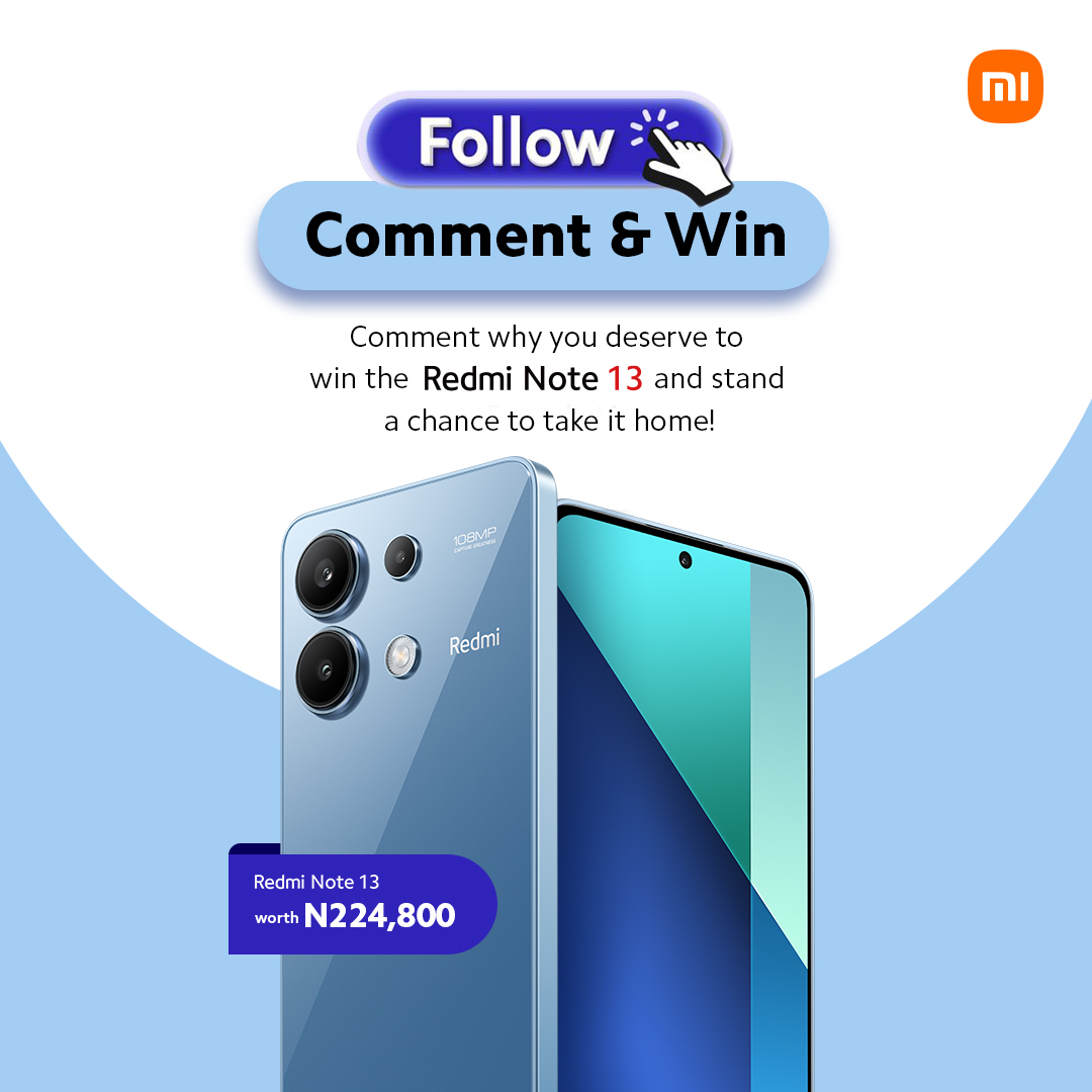 It's Xiaomi Fan Festival 2024 and we're giving YOU the chance to win the Redmi Note 13! 🎁 Share with us why this beauty belongs in your pocket, comment below, and let's make your smartphone dreams a reality! #XiaomiFanFestival2024