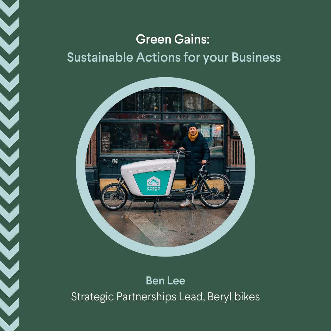 🗣SPEAKER ANNOUNCEMENT: Beryl bikes 🗣 We are looking forward to welcoming Strategic Partnerships Lead, Ben Lee from our partners @BerylBikes who will be speaking at our Green Gains event 🚲👏 tinyurl.com/yem5cfej #NorwichBID #NorwichBusiness #Event #SustainableDevelopment