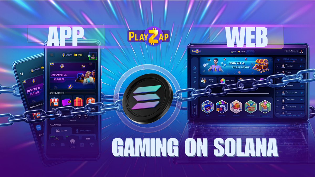 PlayZap Games has seamlessly integrated #Solana chain into PlayZap #Wallet and now we're thrilled to announce that all our games are now joining the Solana chain! Get ready to dive into an immersive #gaming experience, the expansion begins now! $PZP #GameFi #SOL