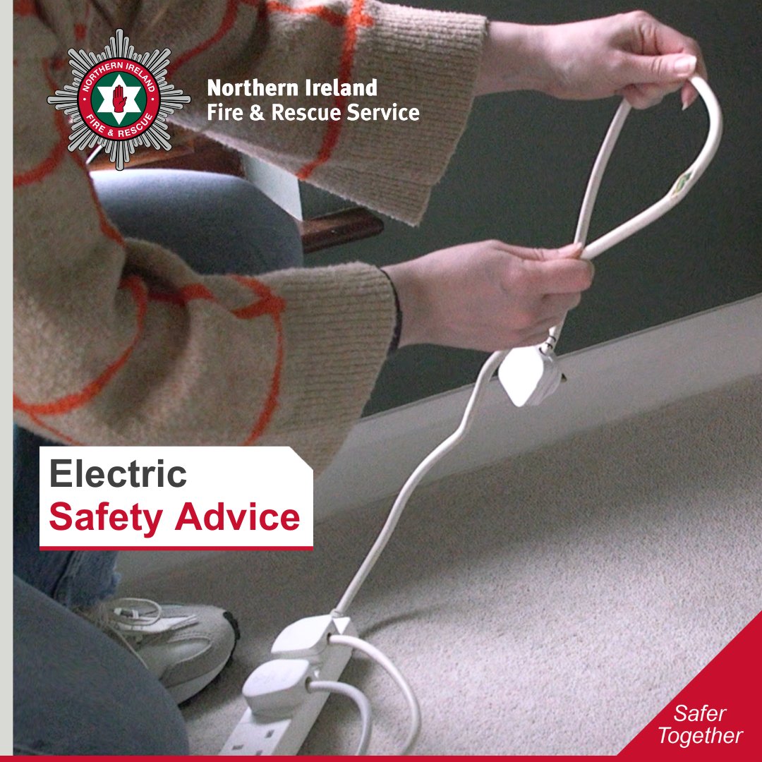 Electrical items can overheat & cause a fire. Remember: 🔌Switch off electrical items when not in use 🔌Check for frayed wires to ensure they’re safe to use 🔌Don’t overload sockets or plug an extension lead into another extension 🔌Never run appliances when you’re asleep