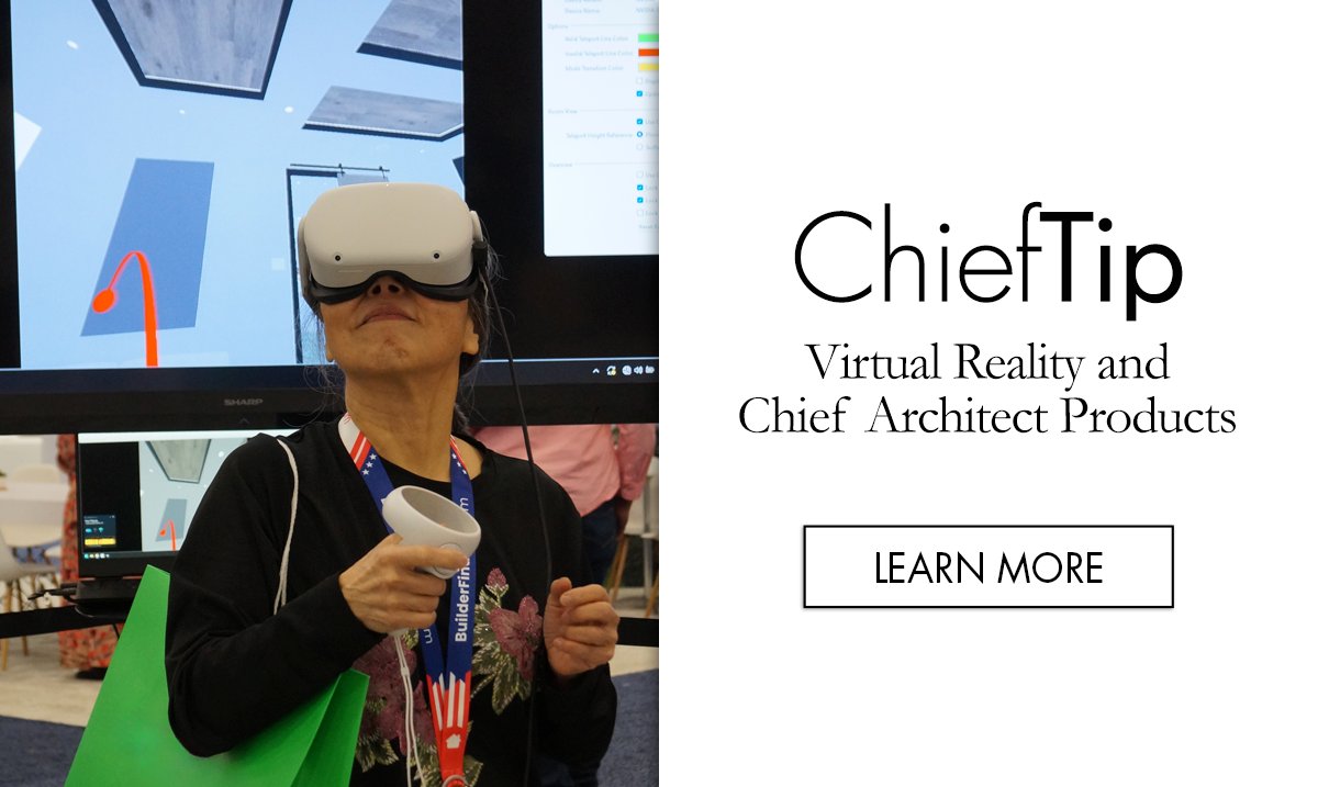 ChiefSoftware's tweet photo. 💡ChiefTip: Virtual Reality
Would you like to use a virtual reality (VR) headset with Chief Architect products? It is possible, and here is everything you need to know.
https://t.co/mx2JIZ1Ysu
#chieftip https://t.co/0IYFgVj6zW