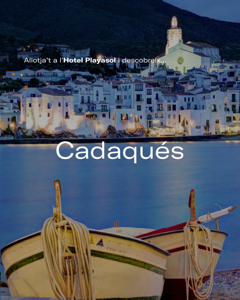GransHotelsCat's tweet photo. Descobreix la bellesa de Cadaqués a l'Hotel Playasol. Amb vista al Mediterrani, aquest poblet costaner és el lloc perfecte per a una escapada romàntica o unes vacances relaxants. https://t.co/xxG4Om10lY