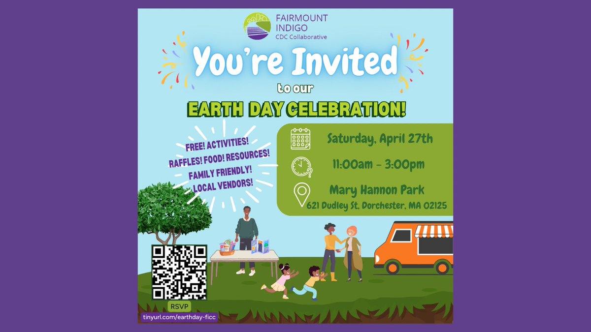 Celebrate #EarthDay with @fairmountcollab next Saturday at Mary Hannon Park in Dorchester from 11AM-3PM! . #mapoli #bospoli #Mattapan #MiltonMA #HydePark #Dorchester #community #EarthDay