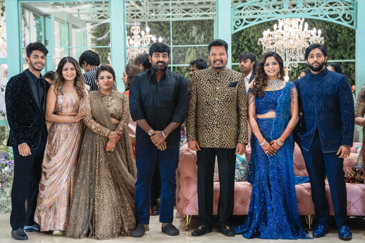 #VijaySethupathi at #Shankar’s Daughter Wedding Reception