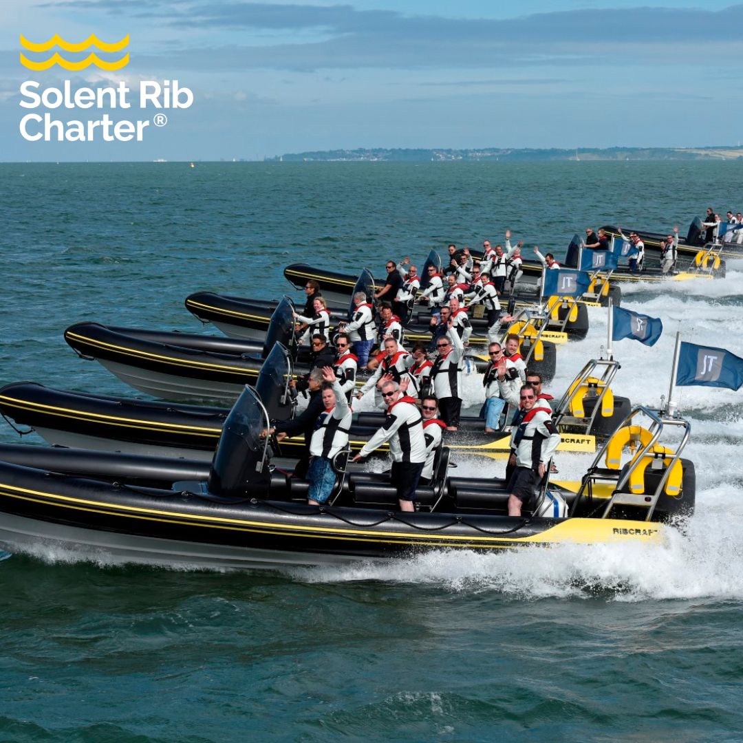 Racing through the waves with a fleet of high-speed RIBs – an adrenaline-pumping way to start your adventure! 🌊💨 #BoatingLife #AdventureCalls #SeaSprinters #solentboating #boats #boatlife