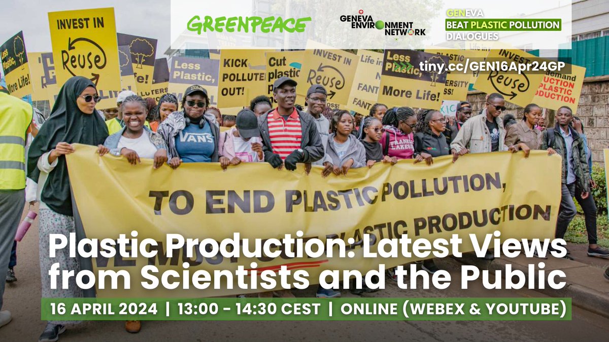 🔵Happening Now🔵 Plastic Production: Latest Views from Scientists and the Public Join @Juliet_Kabera and members of the @HACplastic to discuss reducing plastic production in the context of the new global treaty to #EndPlasticPollution. Watch live: youtube.com/live/hCXOLQctX…