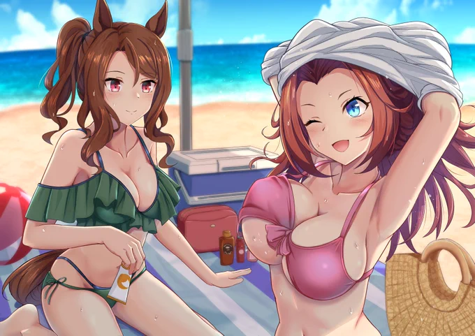 #気温が高いので気が早いが水着絵が見たい #ウマ娘 わりと色々描いてた 