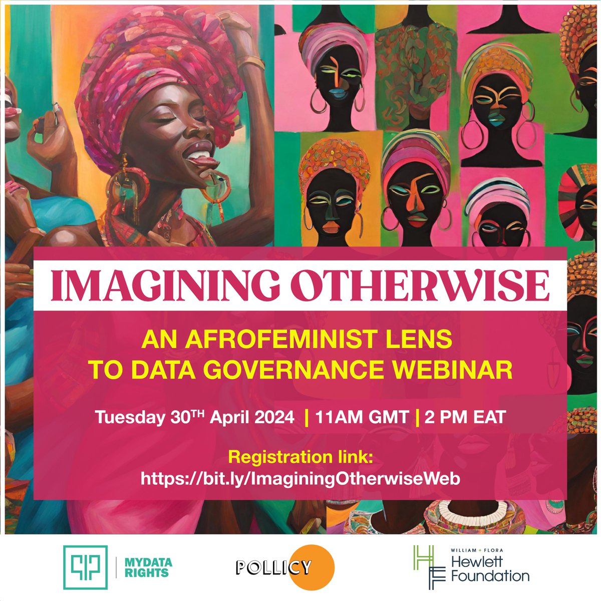 Excited for the #AFDGReport webinar! 🎉 @MyDataRightsAf1 🌍 Join us to delve into key findings & recommendations from our Afrofeminist #DataGovernance Reports. See how gender data shapes equitable policies in Africa. 👉🏾Register now: bit.ly/3TSaq5O