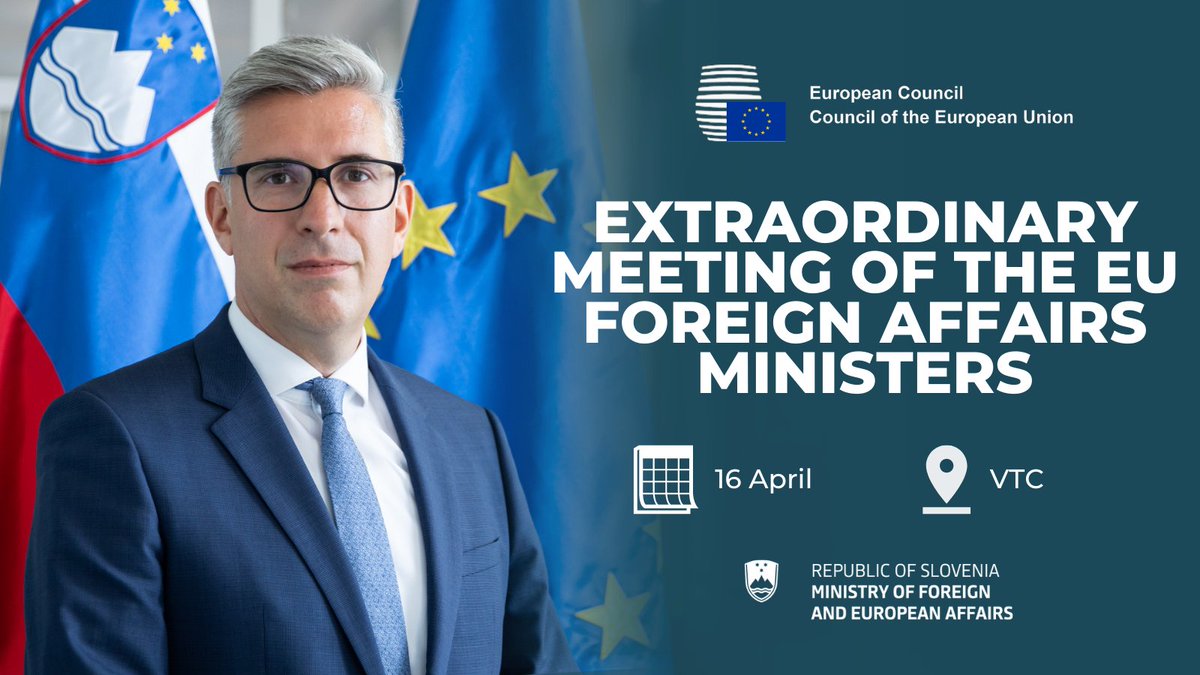 On behalf of MFEA @tfajon 🇸🇮, State Secretary @markostucin will attend the Extraordinary meeting of #EU foreign ministers by videoconference. The meeting was called by @JosepBorrellF HR/VP 🇪🇺 for foreign affairs and security policy to discuss the situation in the #MiddleEast.