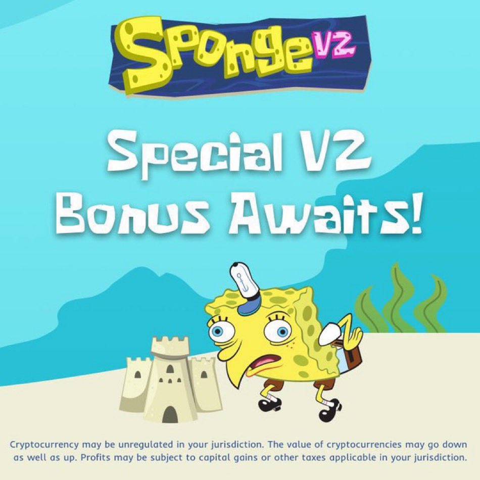 2/2:

Final registration for $SPONGE v2 rewards distribution is NOW LIVE !

All holders can now claim their share :