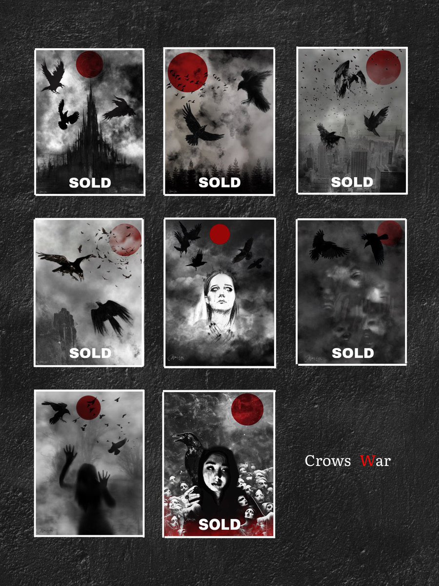 maryanftt's tweet photo. GM❤️

6 pieces of the "CROWS WAR" collection were sold!
and 2 more pieces available on @objktcom 

~1/1 Edition 
~8.70 $XTZ
~9.87 $XTZ

Link⤵️ https://t.co/Bm5Fjz4Tao