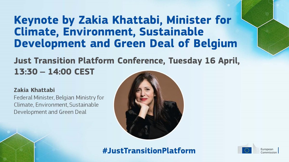 🇧🇪🇪🇺Tune in shortly for @KhattabiZakia’s keynote speech on behalf of the Belgian Presidency @EU2024BE, focusing on a just transition for all. Watch ➡app.swapcard.com/event/9th-just…