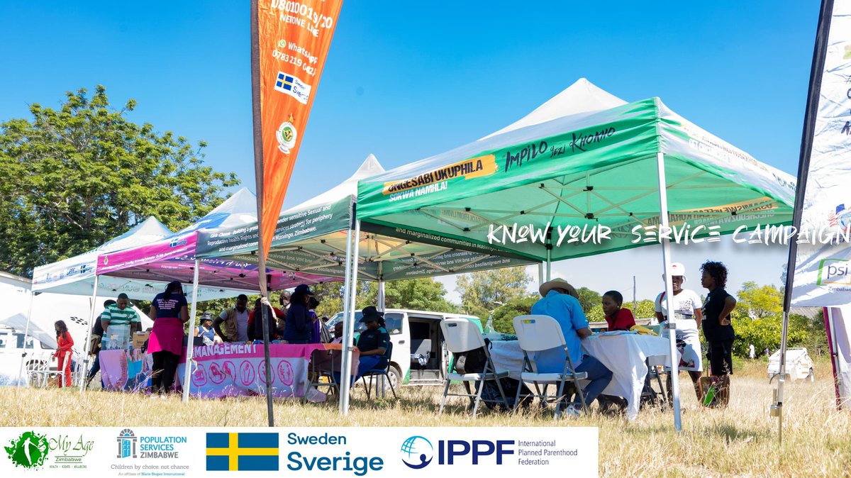 My Age Zimbabwe in collaboration with @PopulationServicesZimbabwe has joined hands in partnership with Ministry of sports,arts ,culture and recreation on the #knowyourservice campaign at Mashava at the Pavillion , to offer sexual and reproductive health services #SRHR