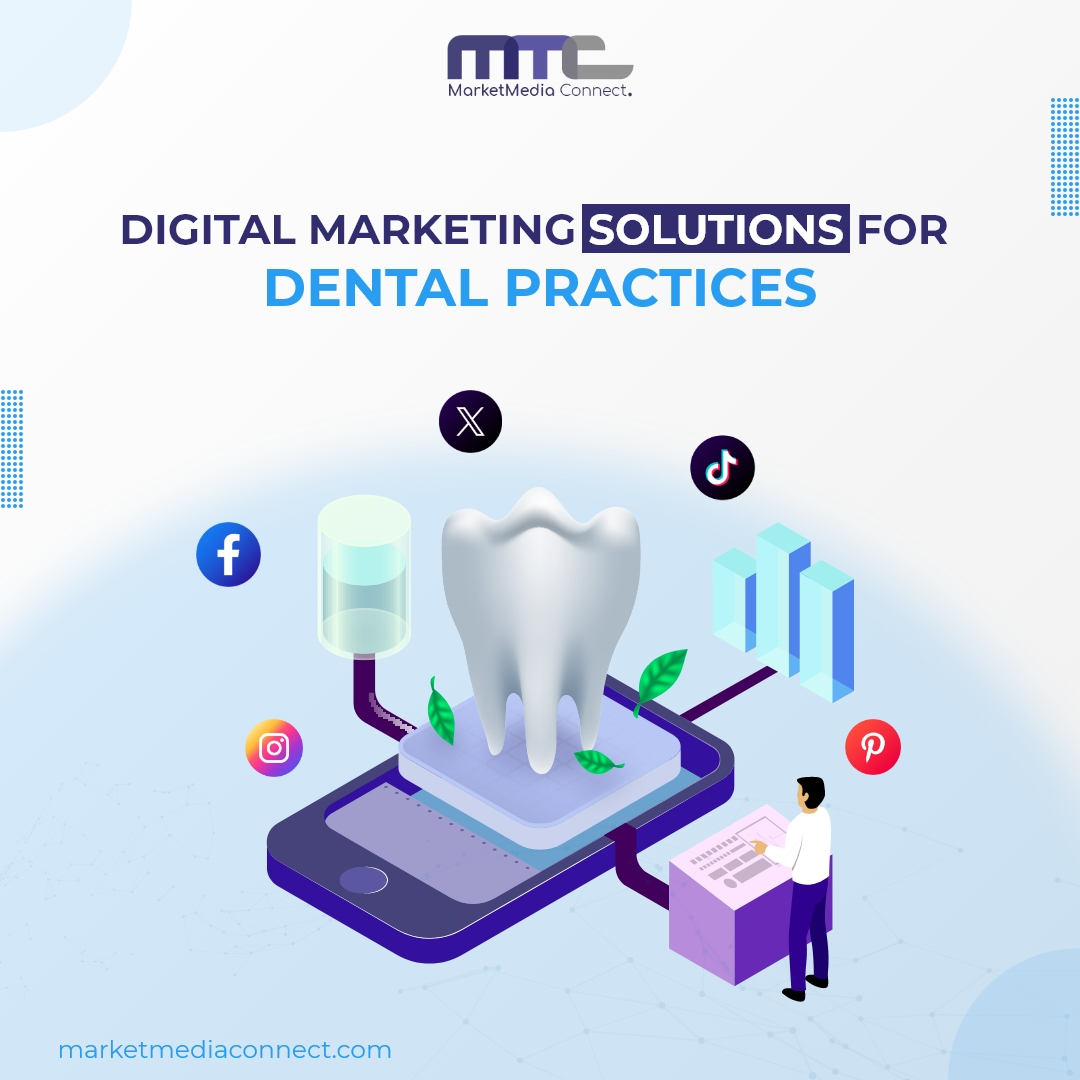 Unlock the potential of #digitalmarketing with MMC! From #socialmedia ads to #searchengine marketing, we use the latest tools to ensure your dental practice stands out. Get started today: marketmediaconnect.com/dental #DentalMarketing #TargetedAdvertising