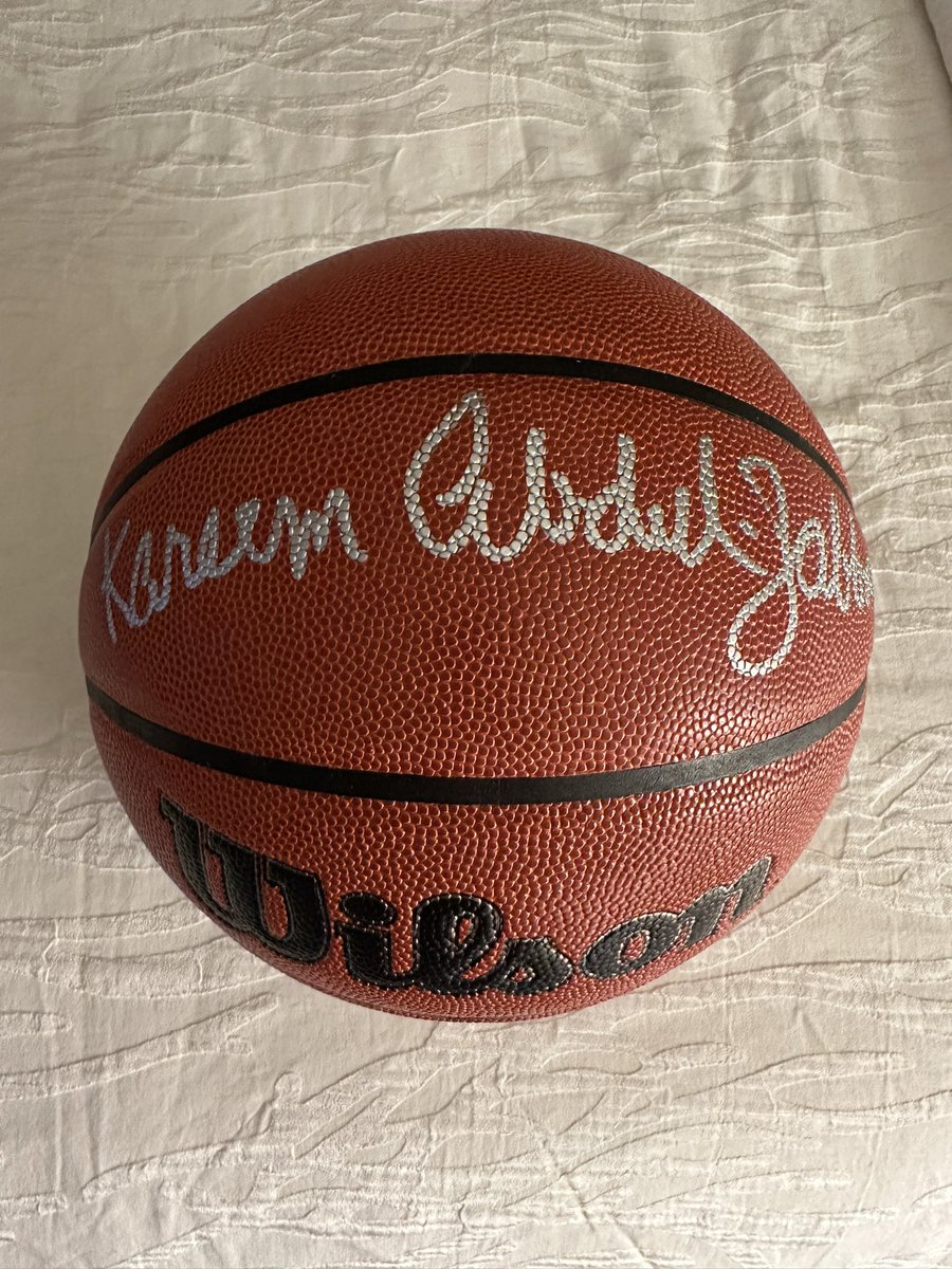 MWalk66's tweet photo. Happy 77th birthday to Kareem Abdul-Jabbar. Was thrilled to have met him last year at the National. What a nightmare signing but happy it got done! #ipsuccess https://t.co/hCHOC6psDl