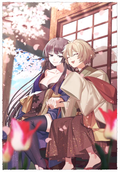 個人の方から、探索者さんの季節のイラストをご依頼いただきました。秋、新年に続き、今回は春です!リピートのご依頼ありがとうございました〜! #たくみかいた2024 