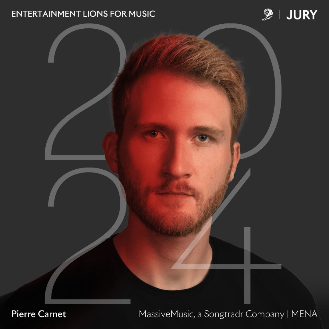 Our very own Pierre Carnet, Managing Director MENA at MassiveMusic & @songtradr, holds a seat on the Entertainment Lions for Music jury at @Cannes_Lions. Rest assured – your entries are in safe hands. Let the most captivating music projects win!