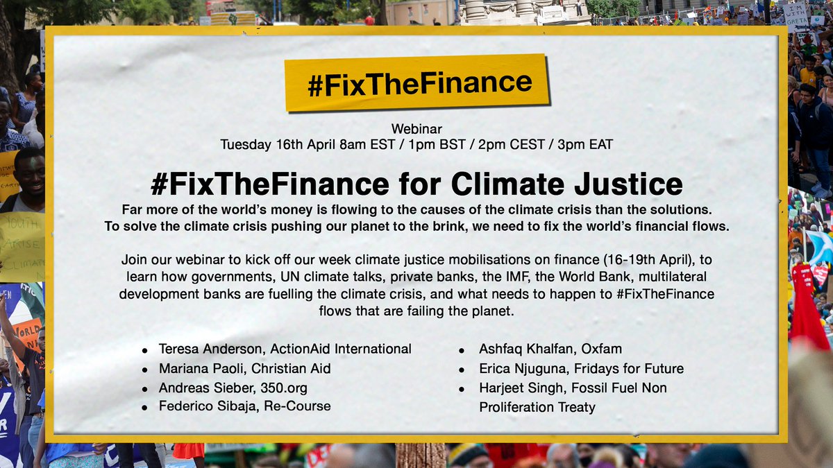 It's a vicious cycle: finance fuels fossil fuels, which in turn fuel the climate crisis. Let's break this cycle and invest in a sustainable future. #FixTheFinance and start tracking climate finance.