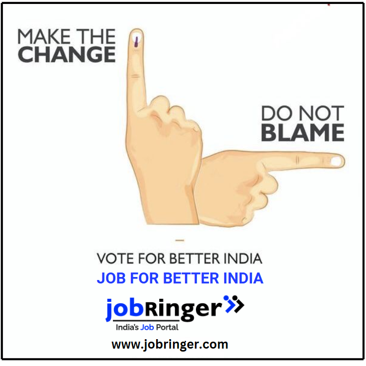 Vote for better India
Job for better India
.
.
.
#job #jobringer #jobseekers #jobsinindia #jobsearch #jobhiring #jobsforyou #jobsearching #jobseeker #wfhjobs #itjobs #pharmajobs #hrjobs #remotejobs #freshersjobs #salesjobs #jobringerjobs #freshershiring #freshersvacancy #wfh