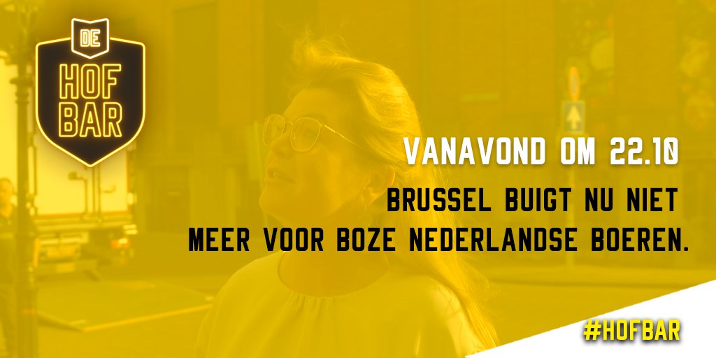 Boze Nederlandse boeren protesteren vandaag in Brussel tegen het - in hun ogen - te strenge mestbeleid. Brussel is duidelijk: de tijd van uitstel is voorbij. Vanavond, 22.10 bij @PowNed op @NPO2: De #Hofbar