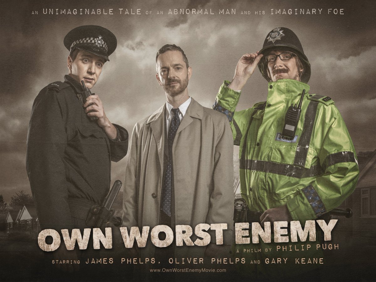 With <a href="/OwnWorstEnemyUK/">‘Own Worst Enemy’ Feature Film #SupportIndieFilm</a> now finally in the bag it seems like a perfect time to share some of the amazing promotional pieces from the incredible Sean Strong that I've been saving, including this one featuring the amazing <a href="/James_Phelps/">James Phelps</a>, <a href="/OliverPhelps/">Oliver Phelps</a> and Gary Keane. #SupportIndieFilm