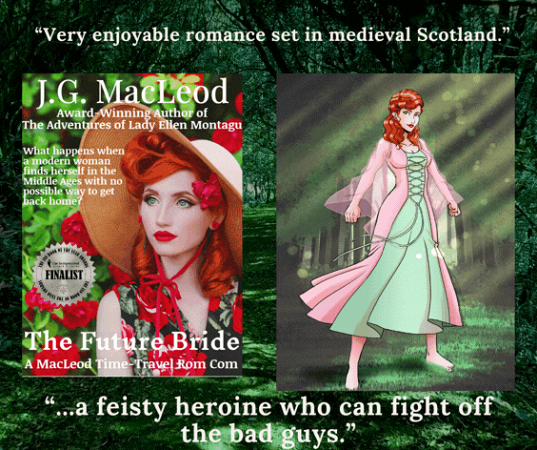 The Future Bride is the perfect book for a cozy night in...📚🔥⏳🥋🇨🇦🏴󠁧󠁢󠁳󠁣󠁴󠁿🗡️💞 mybook.to/TheFutureBride 'J.G. MacLeod can certainly weave a good story. She did a wonderful job with the main characters. I would like to see them again in another story.' #Free with #KindleUnlimited.