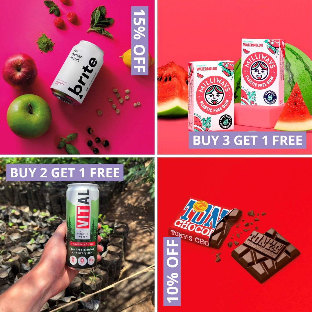 Our spring promotions are coming in hot this month! 🌷💜 #brite #Britedrinks #milliways #Vital #tonyschocolonely To order our April promotions, visit our website: 💻 delicious-ideas.com/shop/ 📞 Call us on 01733 239003