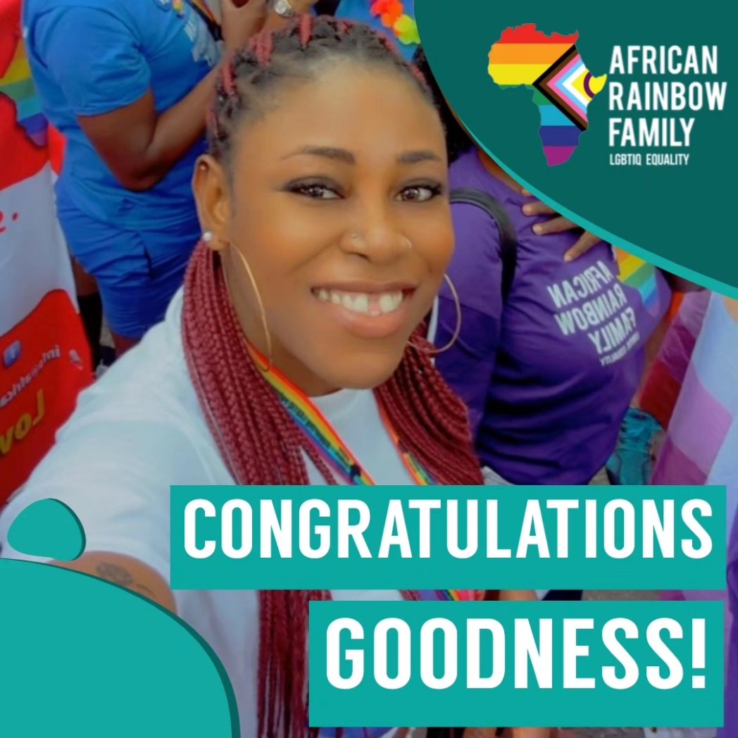 We hope that you join everyone at African Rainbow Family in giving a huge congratulations to Goodness Okon-Edet, one of our siblings from our Manchester centre, who has just been granted their #refugee status! 🏳️‍🌈🎊