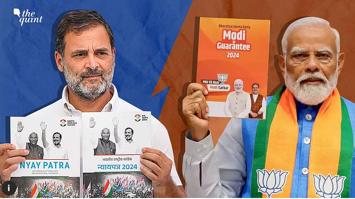 ‘Comparing BJP and Congress' Resolve to Fight Climate Change in Their Manifestos,’ @AnjalPrakash writes that both parties demonstrate commitment to addressing #climatechange but their #manifestos reflect different approaches and priorities tinyurl.com/3jsc9jjd (via @TheQuint)