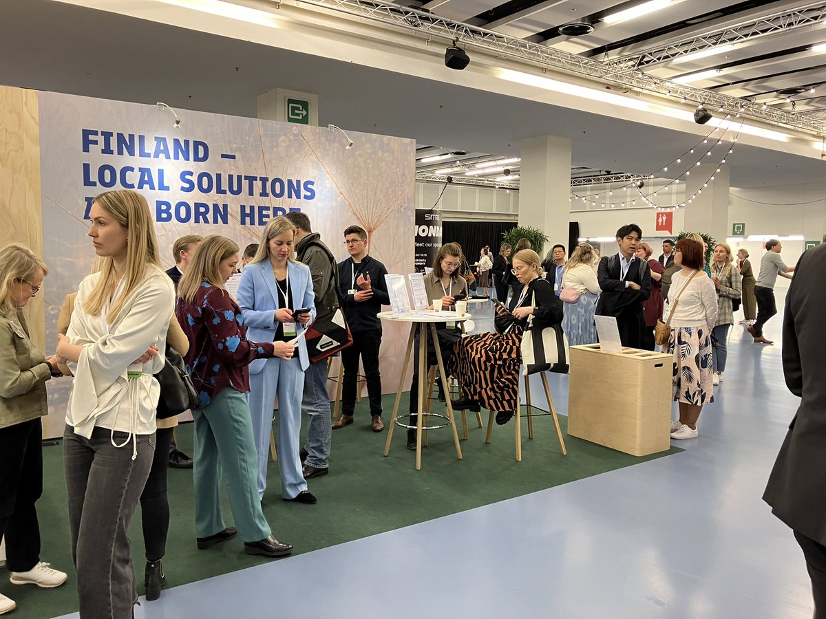 Buzzing on the Finland stage at the World Circular Economy Forum. The international public is interested in Finnish companies' #circulareconomy solutions. #WCEF2024