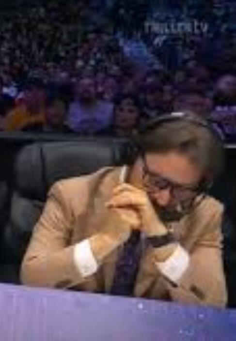 Michael Cole pulling a Schiavone face. #WWERaw