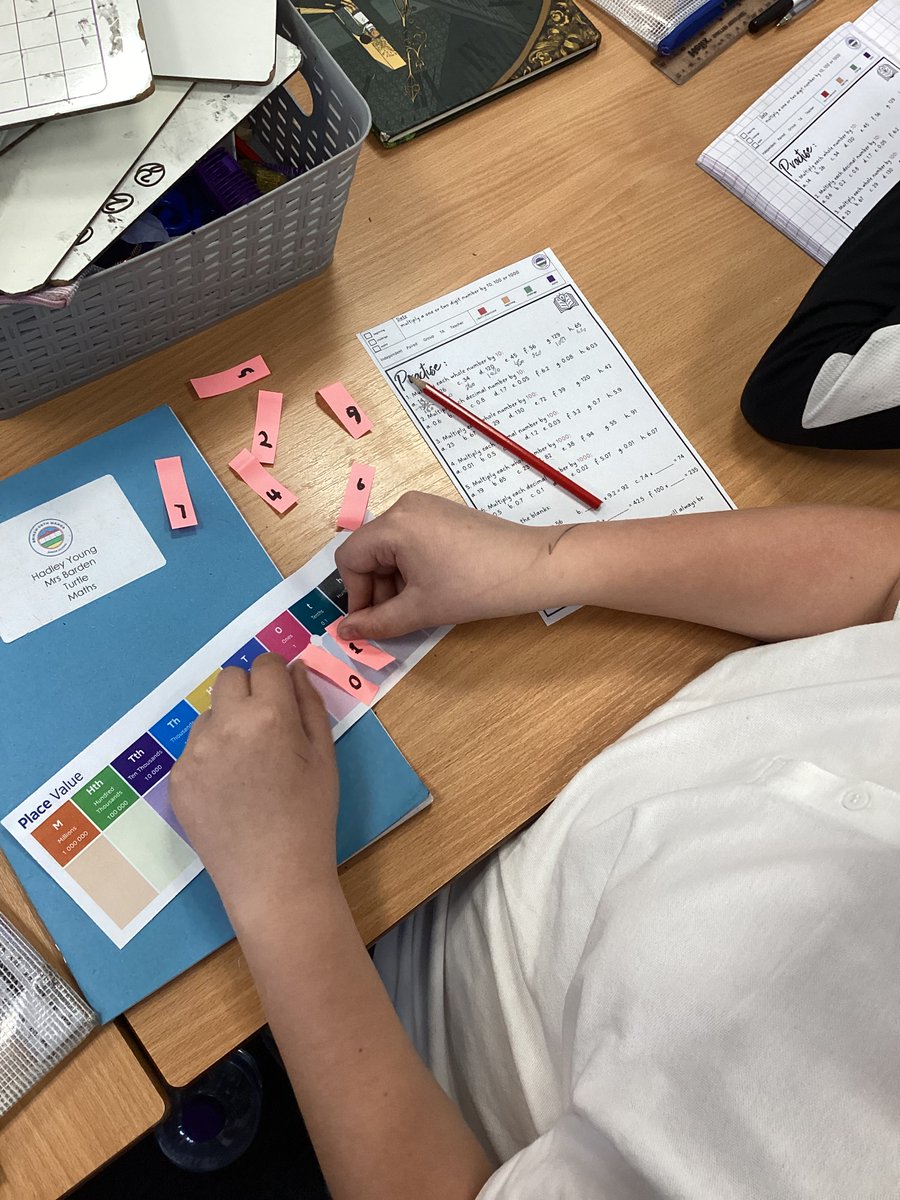 Today in Y5, we used place value charts and jazzy, mini post-it notes to investigate multiplying decimals by 10, 100 and 1000. Safe to say we did some #headhurtlearning and we all #relishthechallenge at #BMJ