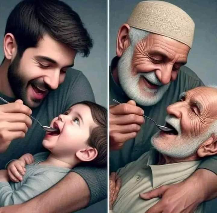 This is a very beautiful picture,, and understandable,, Time comes and goes,, it is a matter of love of each other in the heart.
