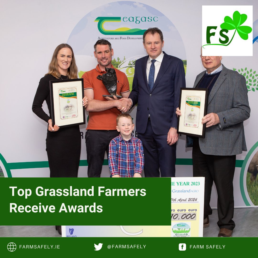 Top Grassland Farmers Receive Awards

Read more: farmsafely.ie/top-grassland-…

#sustainablefarmeraward #teagasc #farmingaward