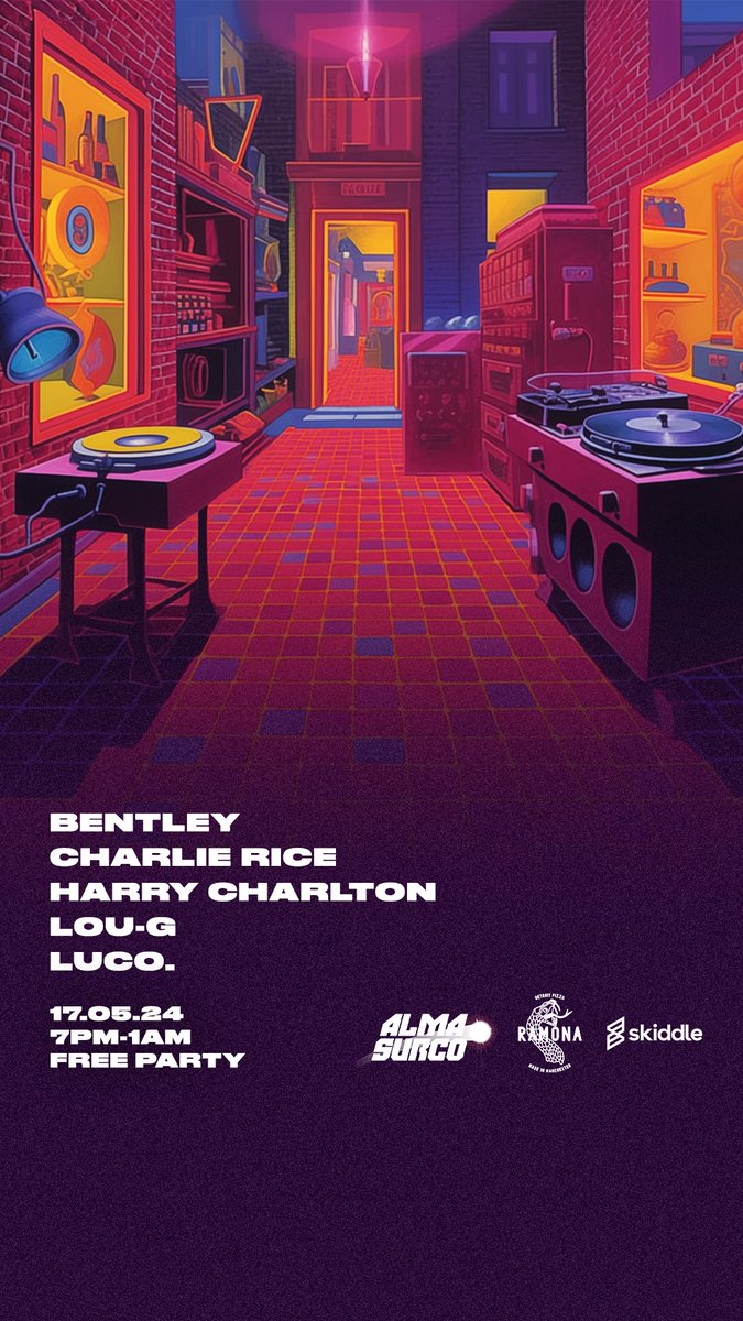 Alma Surco eagerly anticipates our return to the MOT Garage at Ramona on May 17th!

Our January gathering was unforgettable, prompting our swift return. Join us and the crew for another Alma family affair! 

skiddle.com/whats-on/Manch…