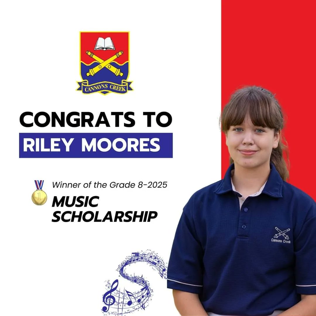 Cannons Creek Independent High School is proud to announce the recipients of its scholarships for Grade 8 – 2025. Well done to Amelia Marriot (Milnerton Primary), and Riley Moores (Cannons Creek) who have been awarded the Academic, and Music Scholarships respectively.