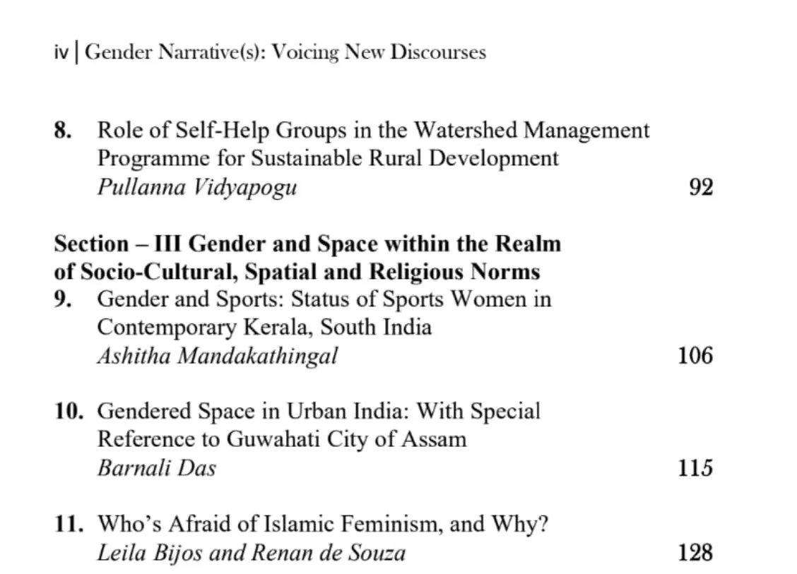 Thrilled to share the news that my chapter published in honouring our beloved teacher Prof. Rekha Pande titled 'Gender Narrative (s): Voicing New Discourses, Essays in Honour of Prof. Rekha Pande' Special Thanks to Dr. S. Jeevanandam, Padma Akella, Archana S, and Rizwan Ahmad.