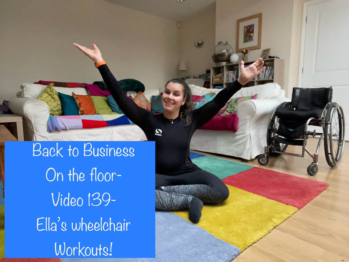 Workout Tuesday! 🏋️‍♀️ So introducing, Ella’s wheelchair Workout- Video 139 which is available now on my YouTube channel Back due to popular demand! It’s time for another full length floor workout! youtu.be/FHJCWcyhV4M?fe… #Ellas #wheelchair #workout #exercise #floor #upperbody