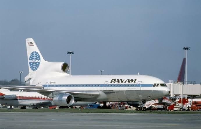 Pan American World Airways
Lockheed L1011-500 N509PA
LHR/EGLL London Heathrow Airport 
April 20, 1984
Photo credit Tim Rees
#AvGeek #Lockheed #L1011 #TriStar #PanAM #LHR #AvGeeks @FlyPanAm @panamhistory #London #Heathrow